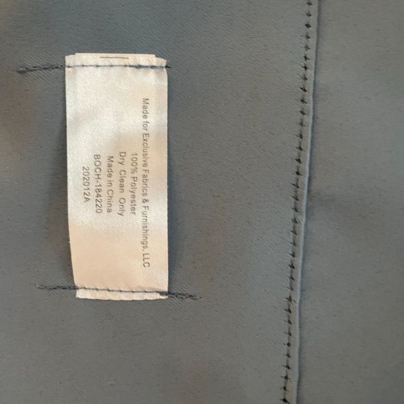 Light Blue Black Out Drapes - Picture 3 of 4